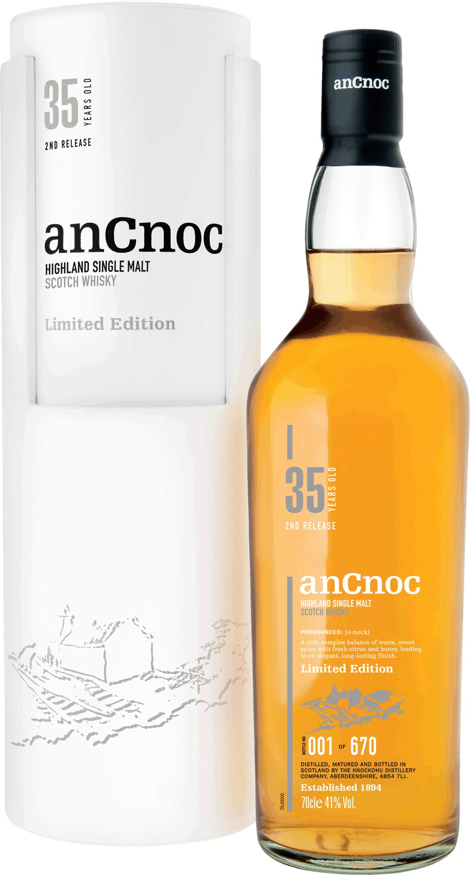 anCnoc 35 Years Old 2nd Release | Highland Single Malt Scotch Whisky